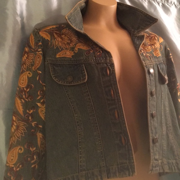 Gordon James embroidered denim jacket, S - Picture 5 of 8